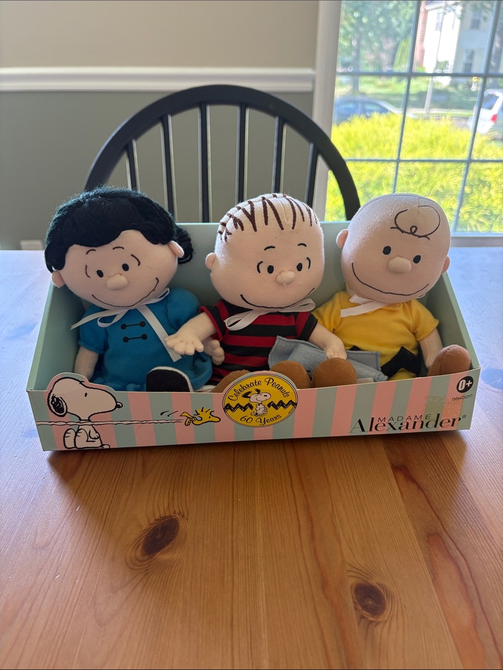 Madame Alexander Peanuts Plush Trio - Blue, Red, Yellow